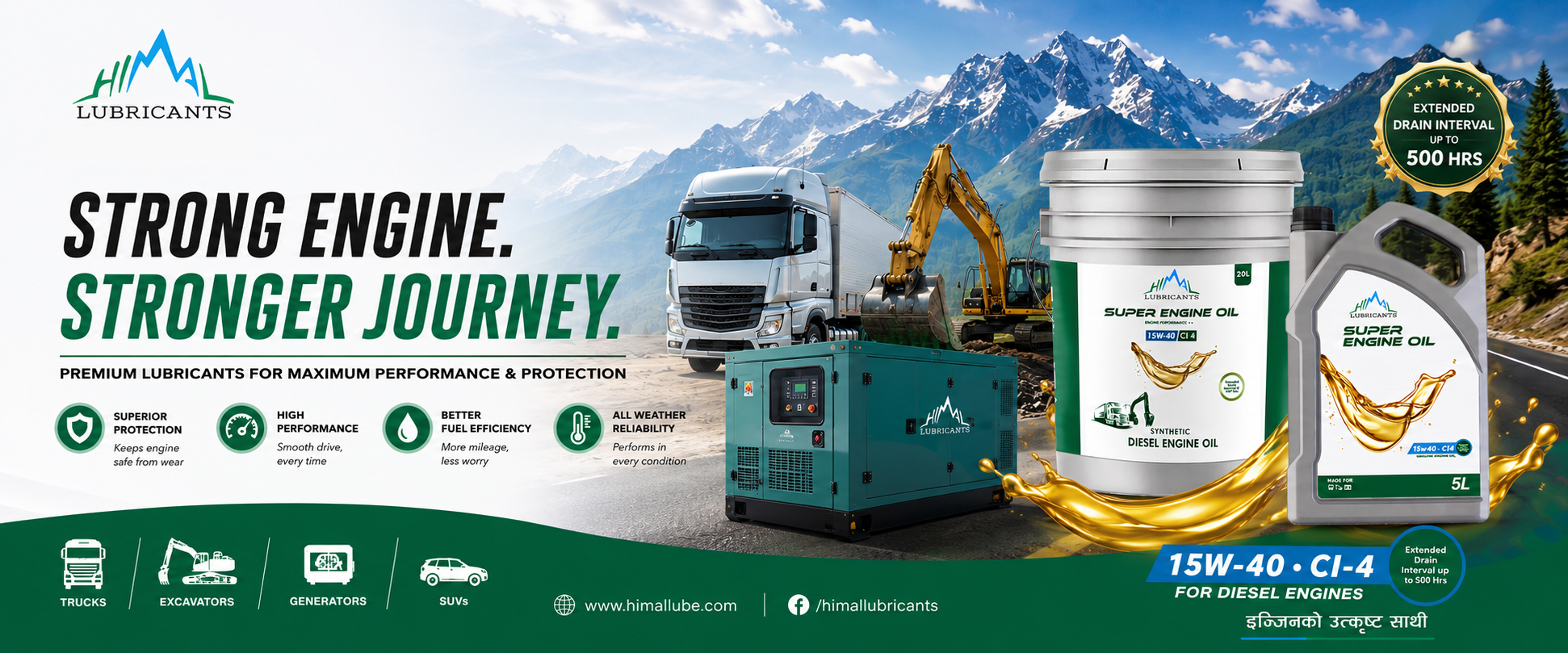 Why Himal 15W40 API CI-4 Engine Oil is Essential for Heavy-Duty Diesel Engines